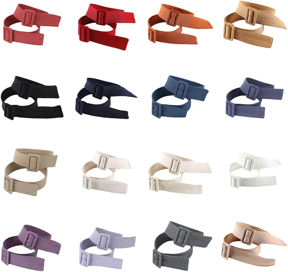 1 Pair Solid Detachable Wind Trench Coat Wrist Cuffs Replacement with Adjustable Buckles