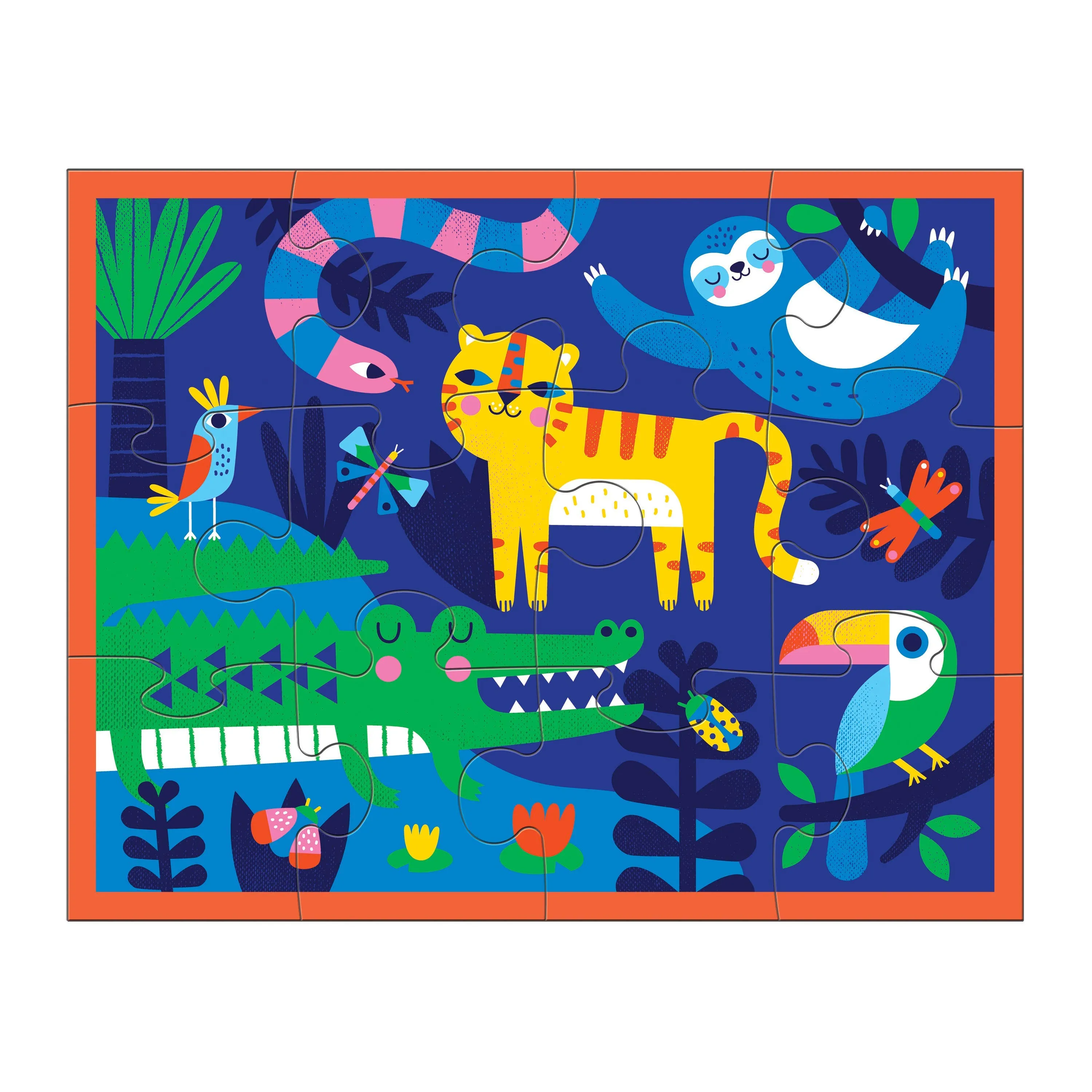 12 Piece Pouch Puzzle - Rainforest