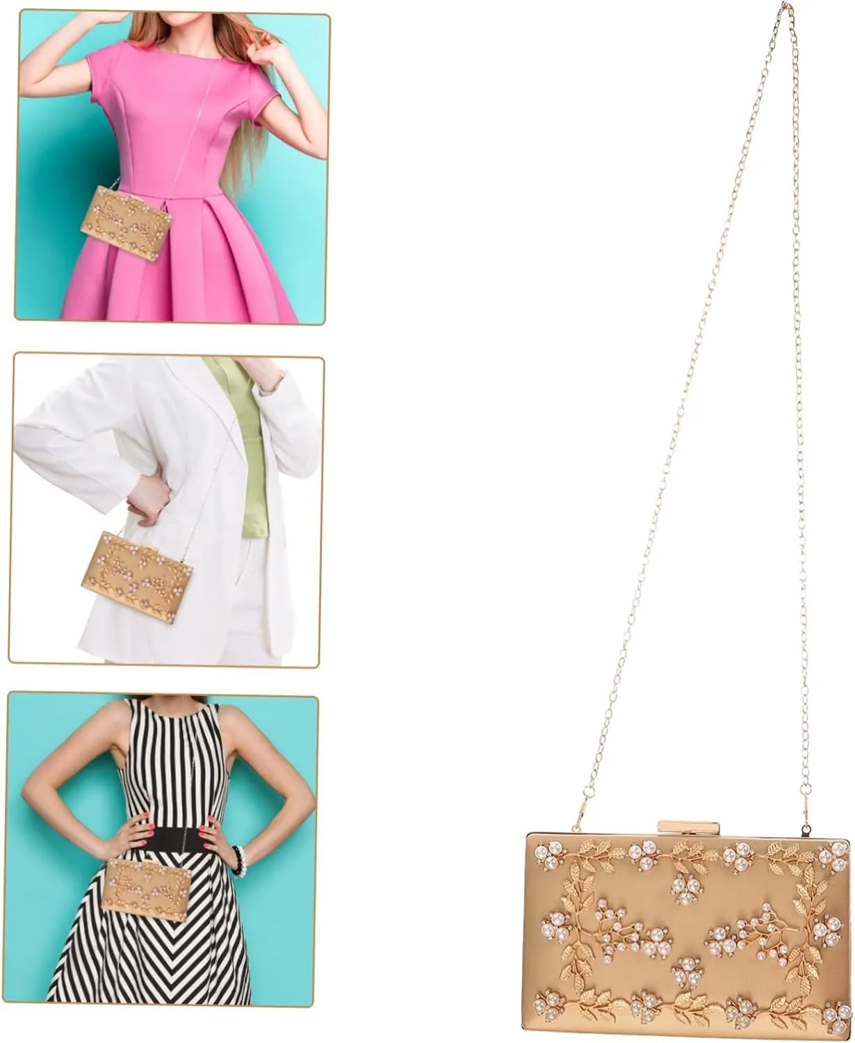 1pc Clutch Bag Shell Collecting Bag Clutches for Women Bride Tote Bag Tote Purse for Women Evening