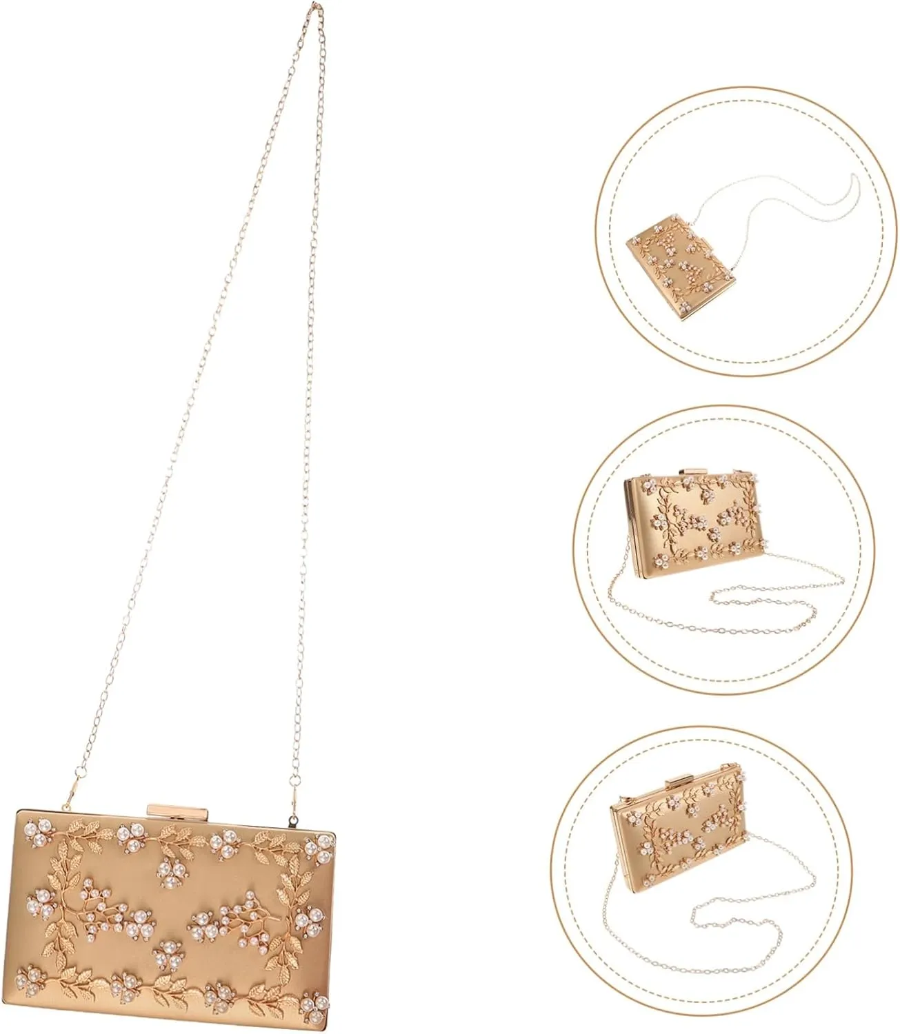 1pc Clutch Bag Shell Collecting Bag Clutches for Women Bride Tote Bag Tote Purse for Women Evening