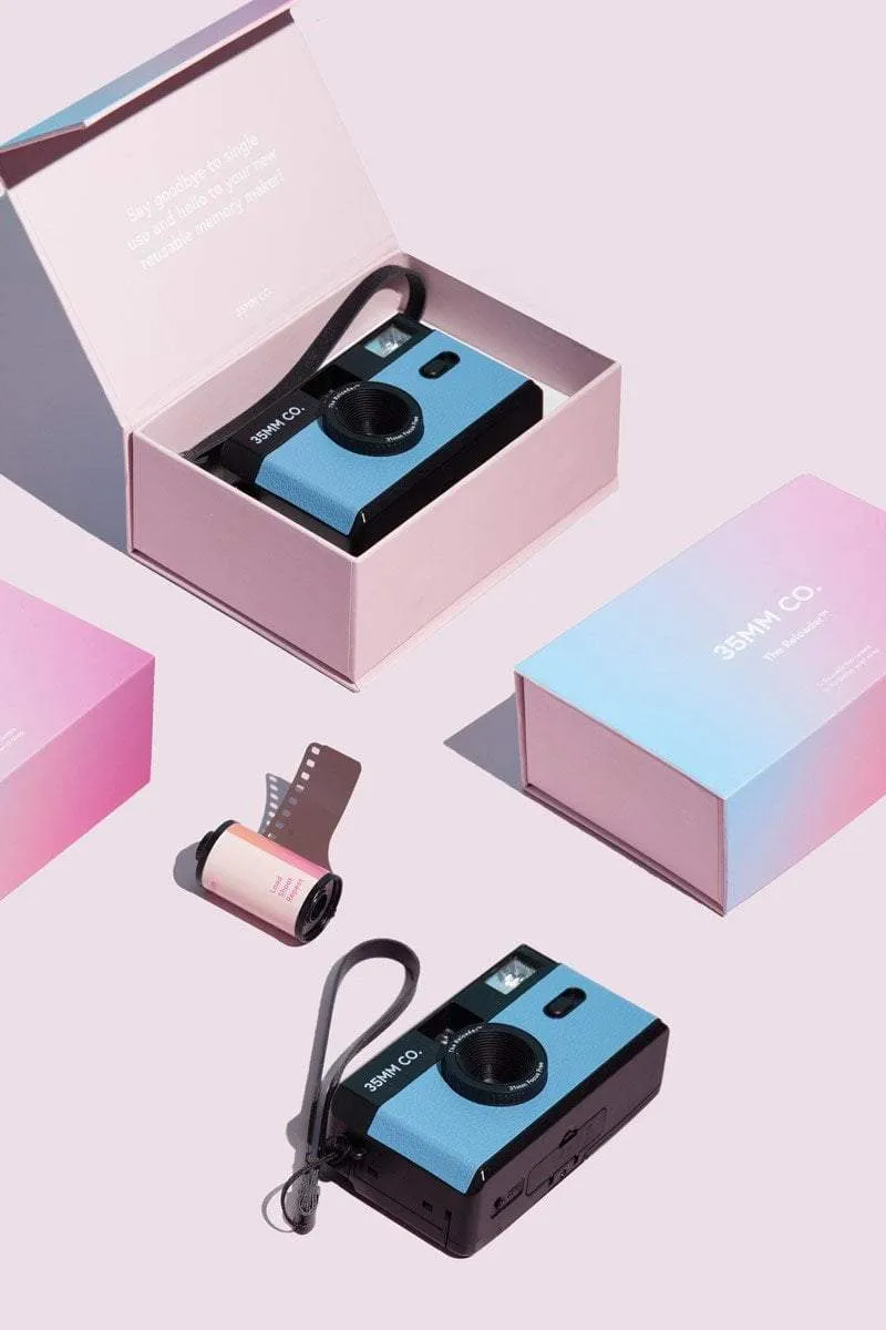 35mm CO. THE RELOADER REUSABLE FILM CAMERA - PASTEL BLUE