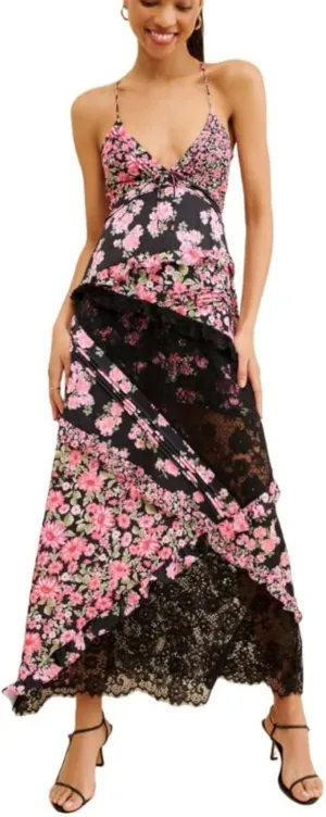 Adernlia Floral Maxi Dress, Boho Flowy Floral Summer Patchwork Maxi Dresses Sleeveless, Y2k Long Sundresses for Women