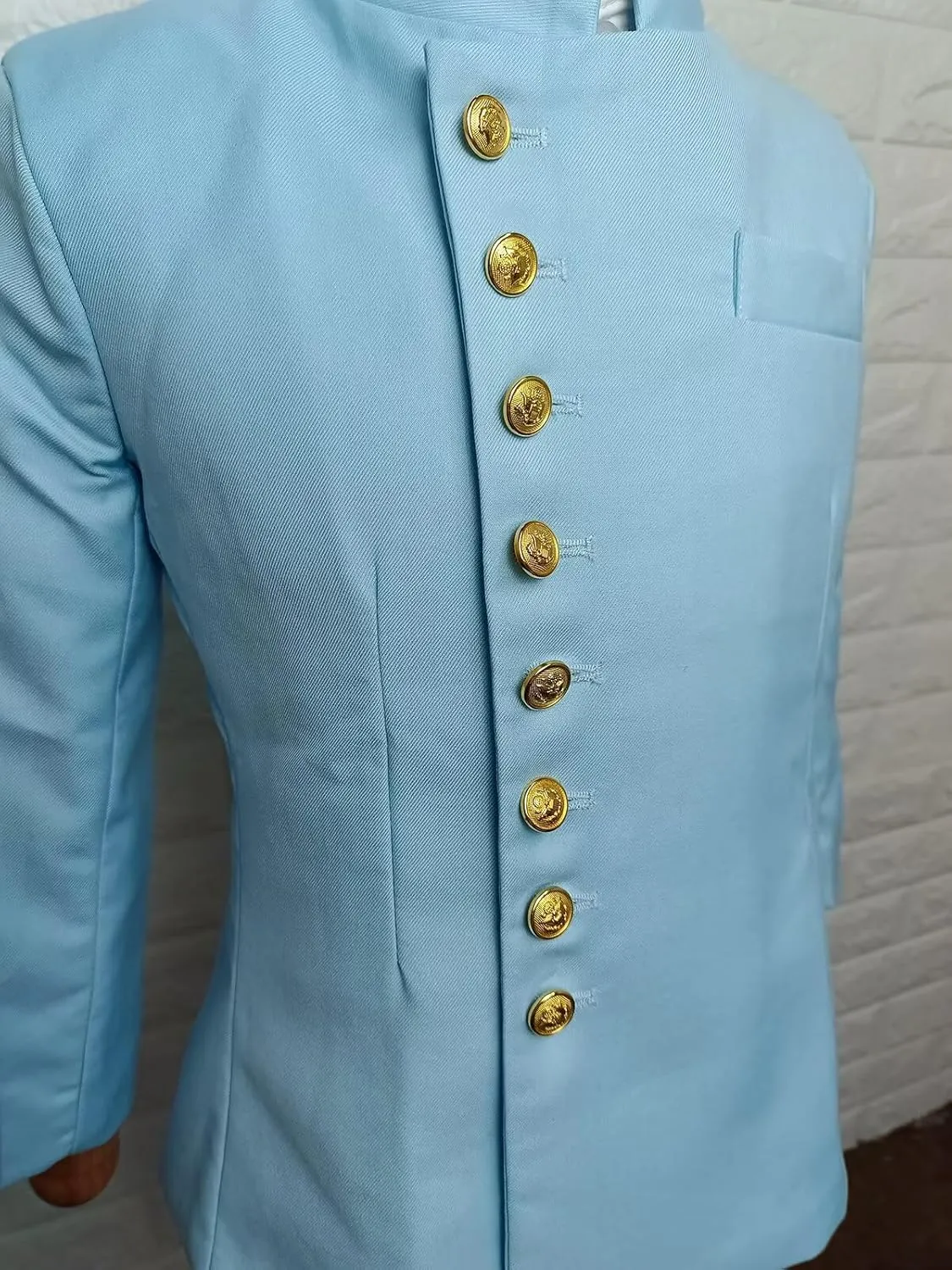 African Suits for Boy Solid Jackets and Pants 2 Piece Set Slim Fit Formal Outfits Wedding