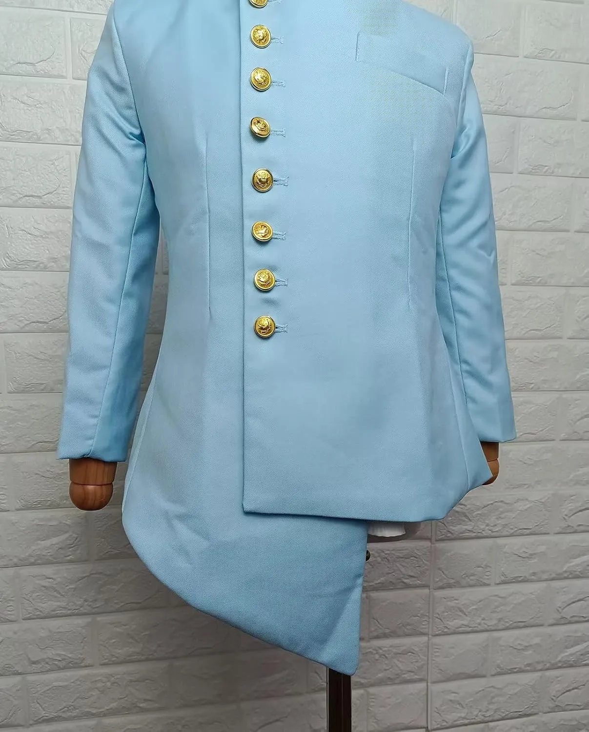 African Suits for Boy Solid Jackets and Pants 2 Piece Set Slim Fit Formal Outfits Wedding