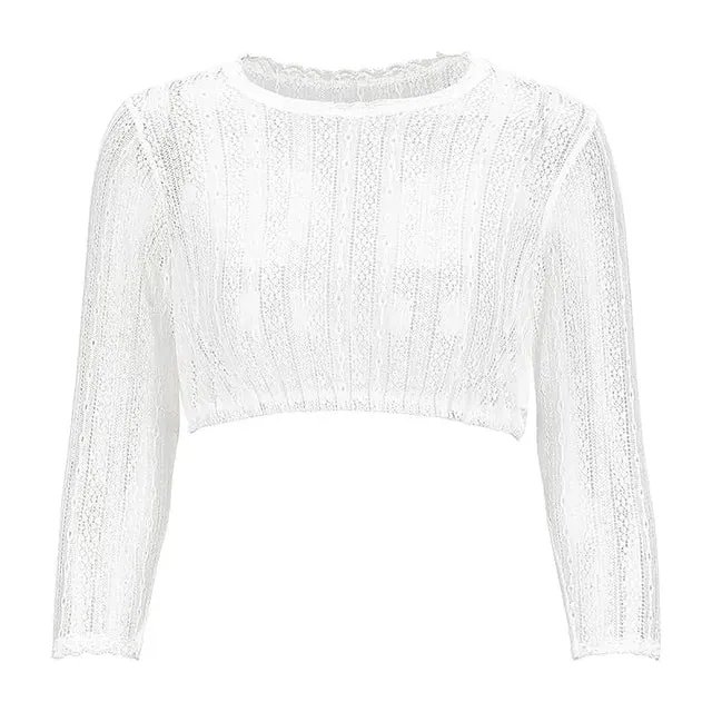 Alluring Lace-Up Dirndl Blouse for Women