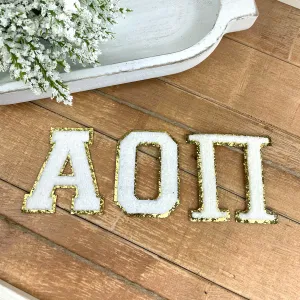Alpha Omicron Pi Iron-On Patch Set