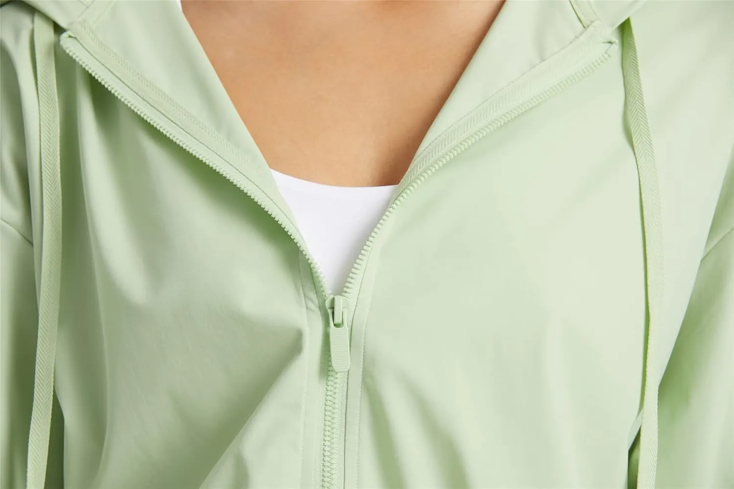 altiland Women's UPF 50  Sun Protection Cropped Jackets Zip Up Cooling Shirt Athletic Workout Running Hoodie