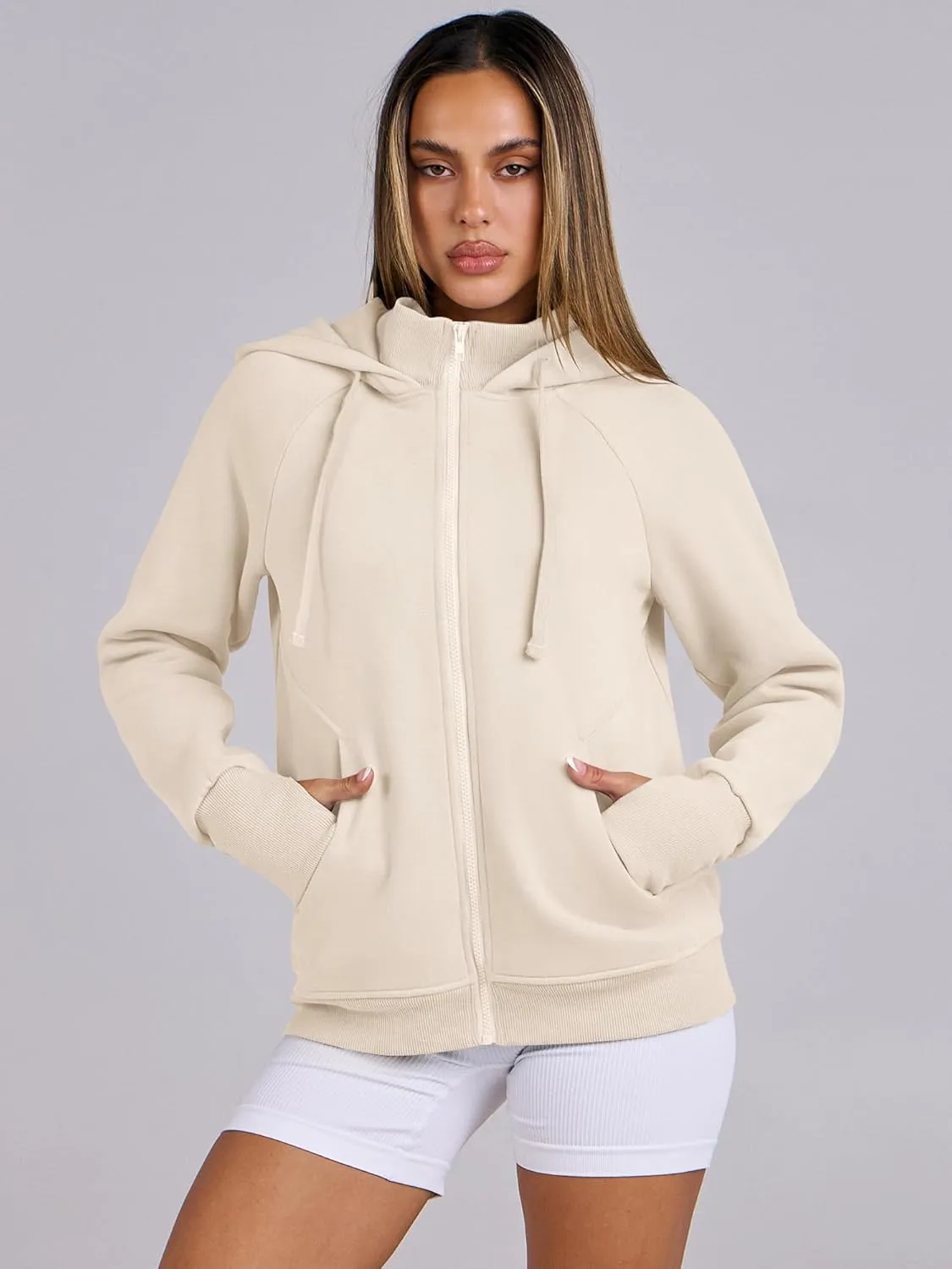 ANRABESS Womens Zip Up Hoodies Fleece Jackets Long Sleeve Sweatshirts Pockets Casual Fall Fashion Preppy Outfits Y2k Clothes