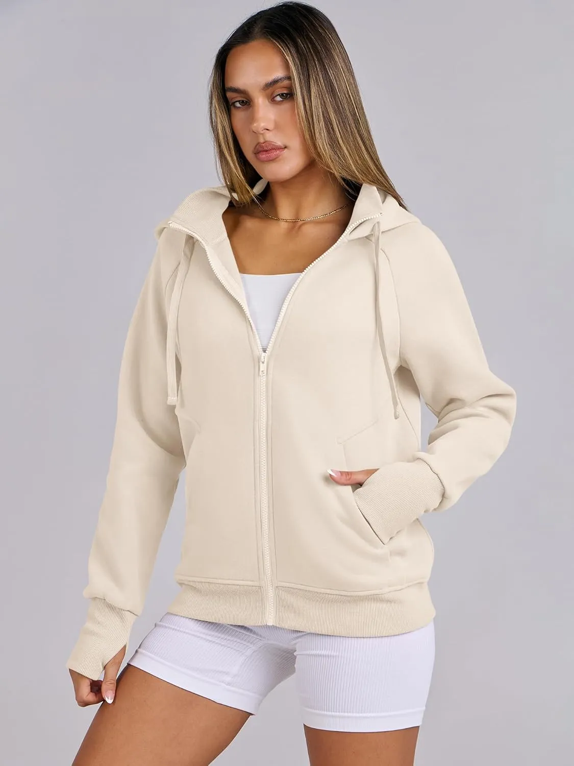 ANRABESS Womens Zip Up Hoodies Fleece Jackets Long Sleeve Sweatshirts Pockets Casual Fall Fashion Preppy Outfits Y2k Clothes
