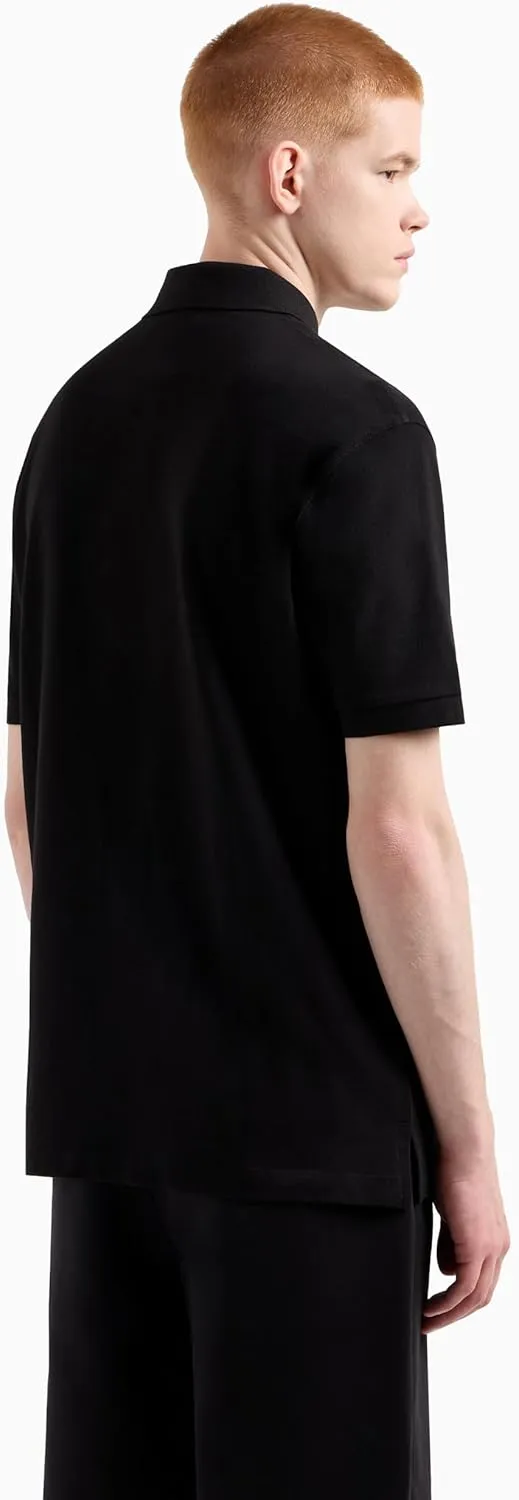 Armani Exchange Men's Cotton Pique Icon Logo Polo