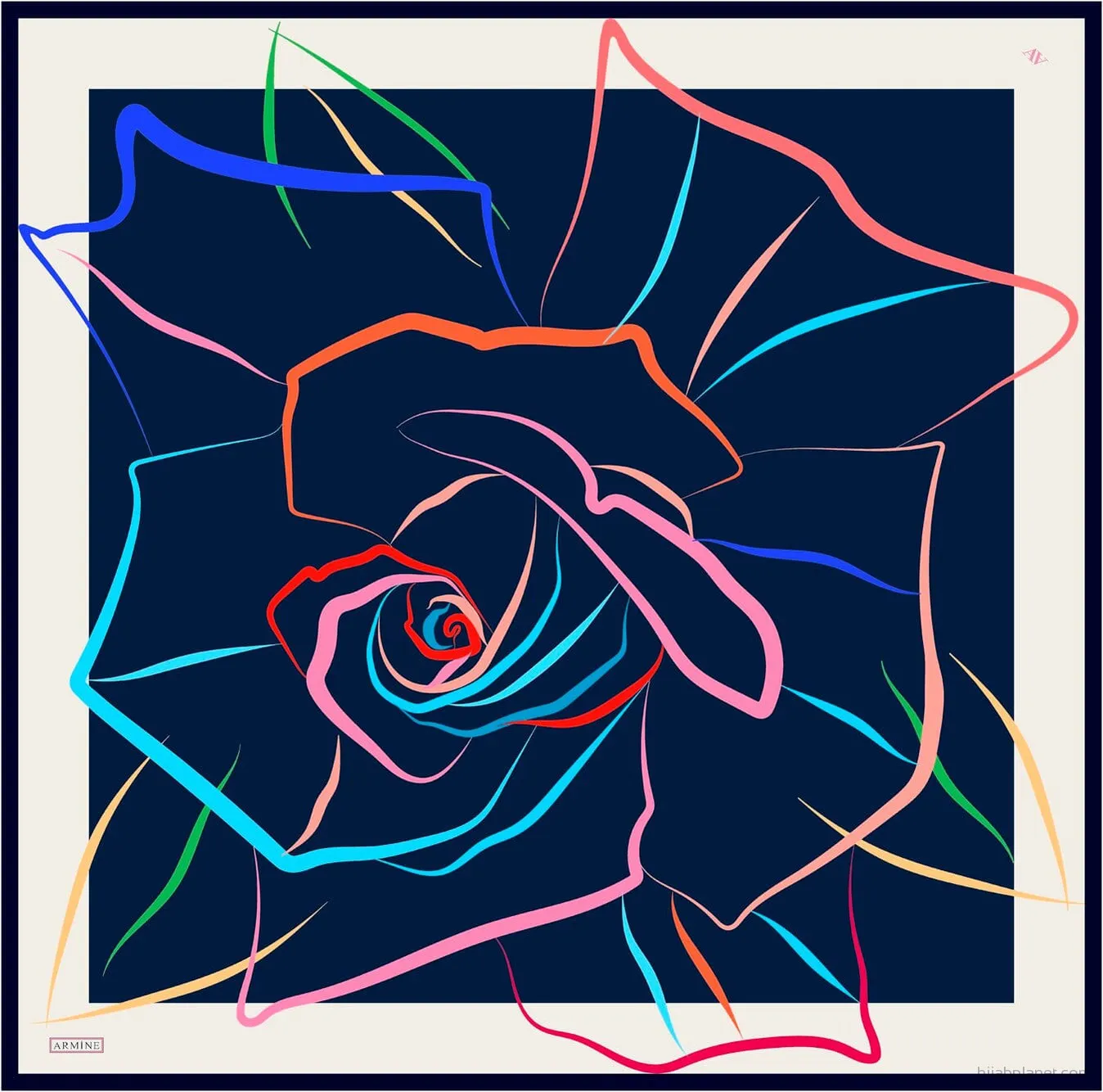 Armine Lotti Abstract Silk Scarf #6