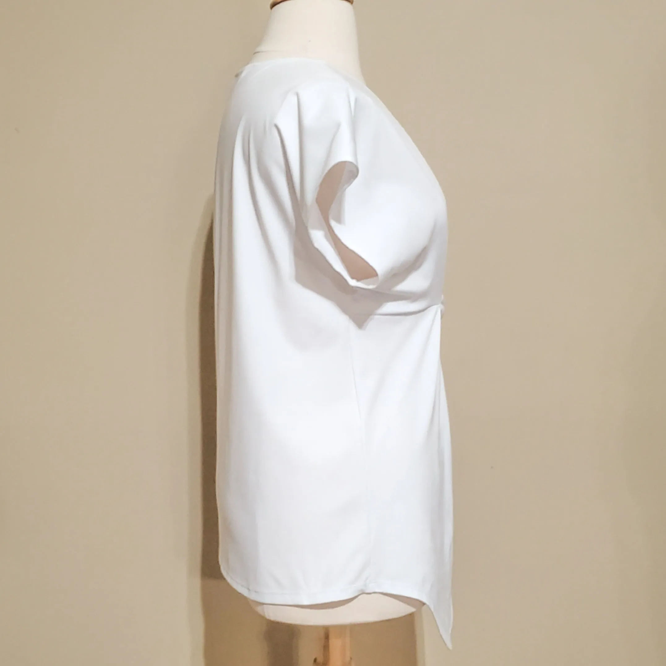 Asymmetrical Wrap Blouse