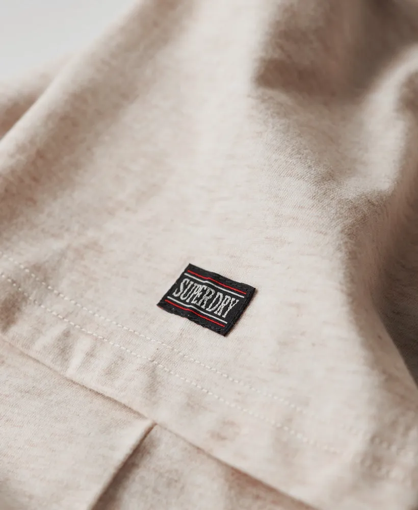 Athletic Script Graphic T-Shirt - Oat Cream Marl