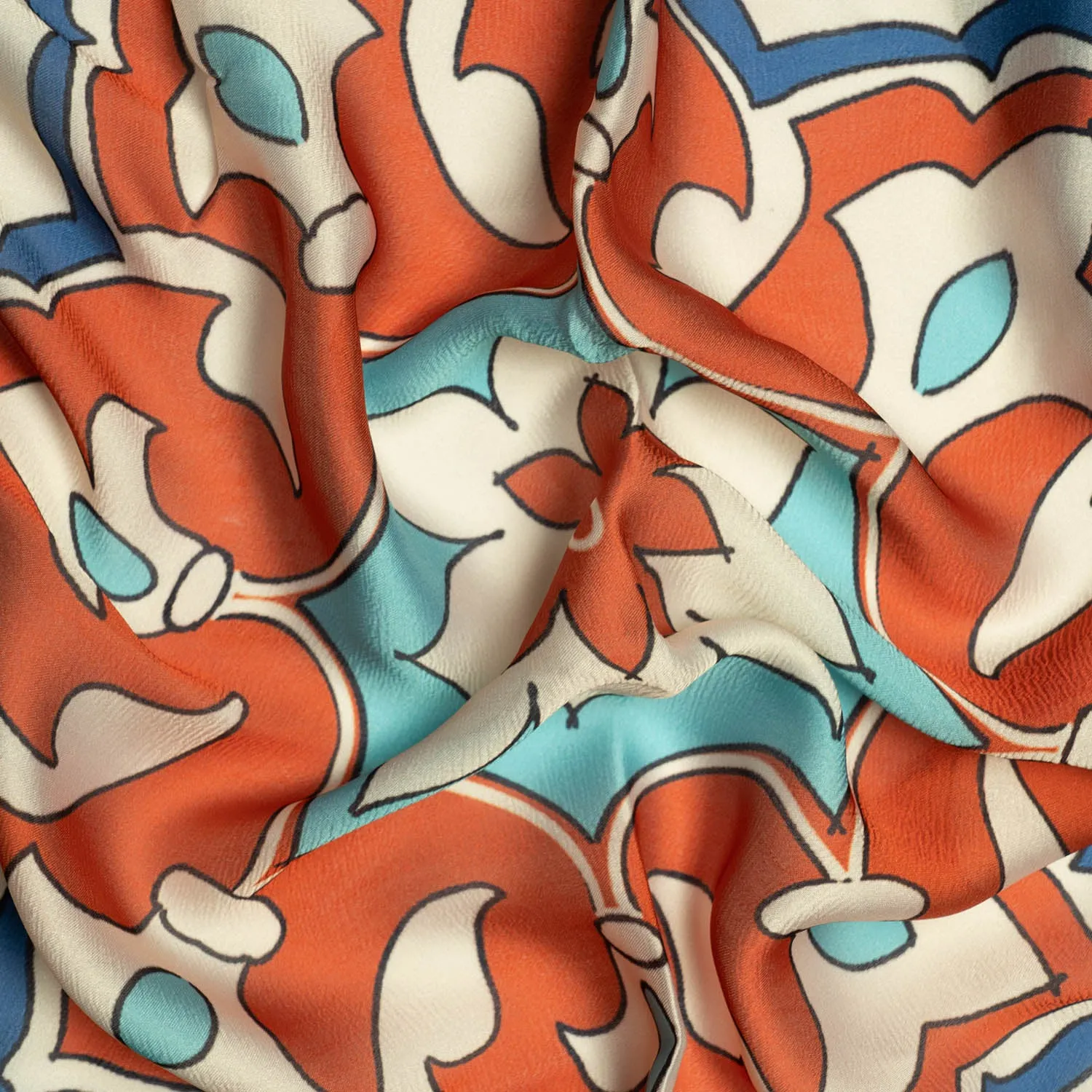Bangalore Blue Square Scarves