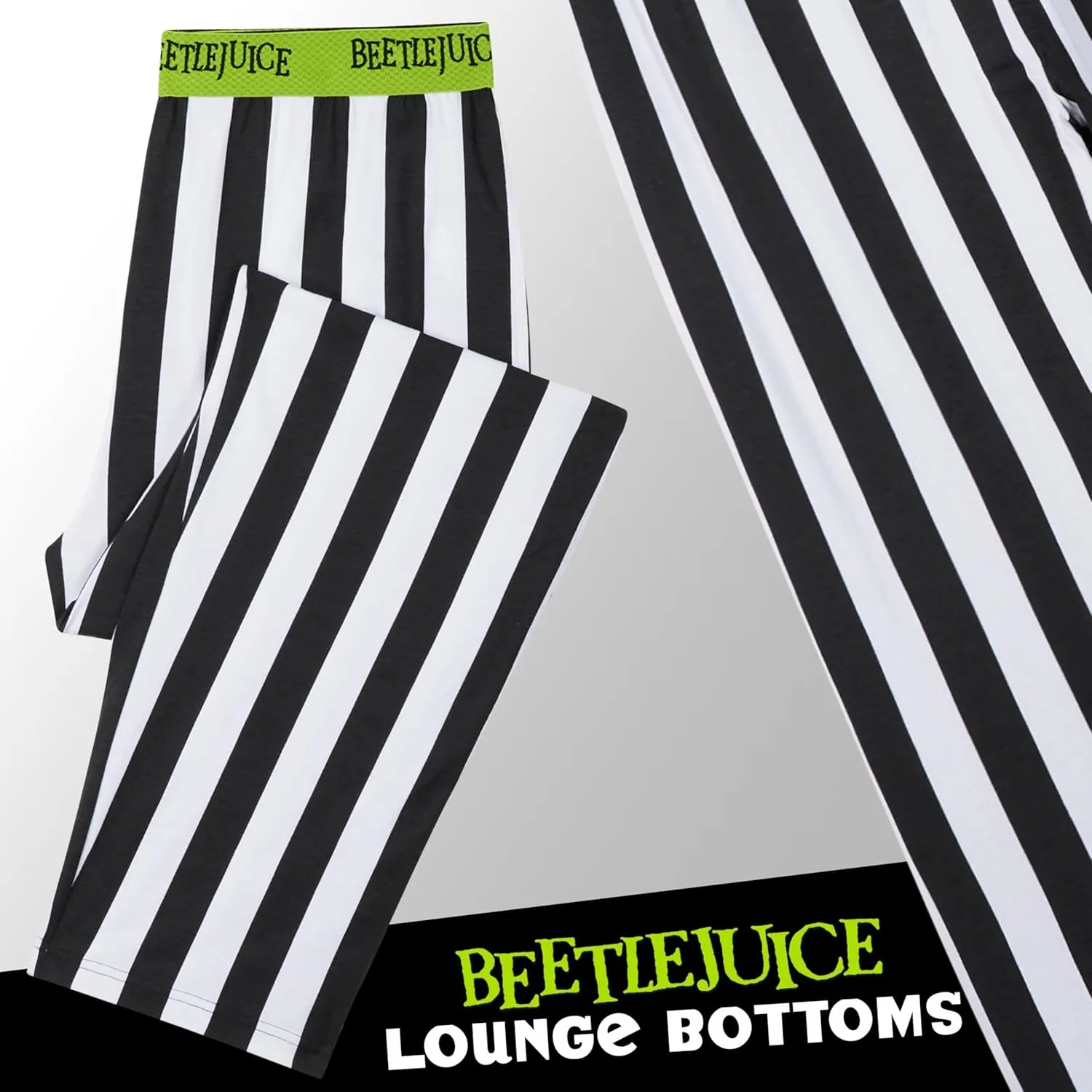 BEETLEJUICE Mens Pajama Pants Lounge Pants with Pockets Loungewear Sleepwear