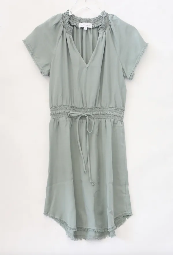 Bella Dahl - S/S Smocked Waist Dress in Spring Vine