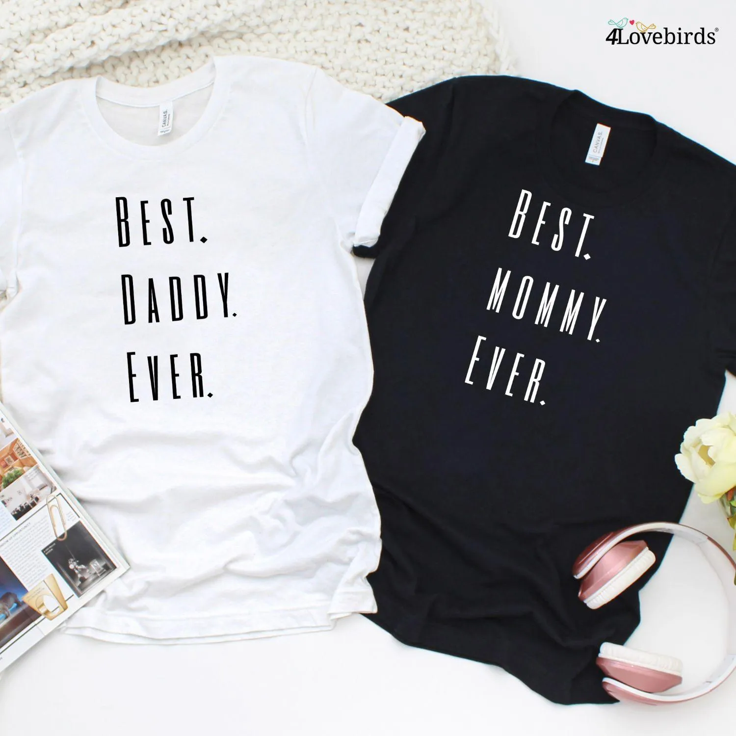 Best Mommy Ever & Best Daddy Ever Matching Set: Mother's/Father's Day Gift