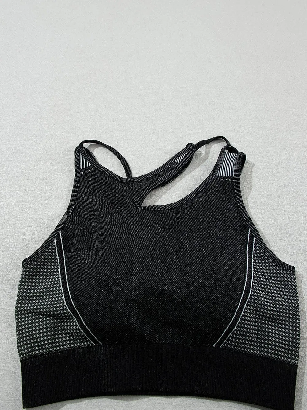 Black Activewear Set with Unique Detailing