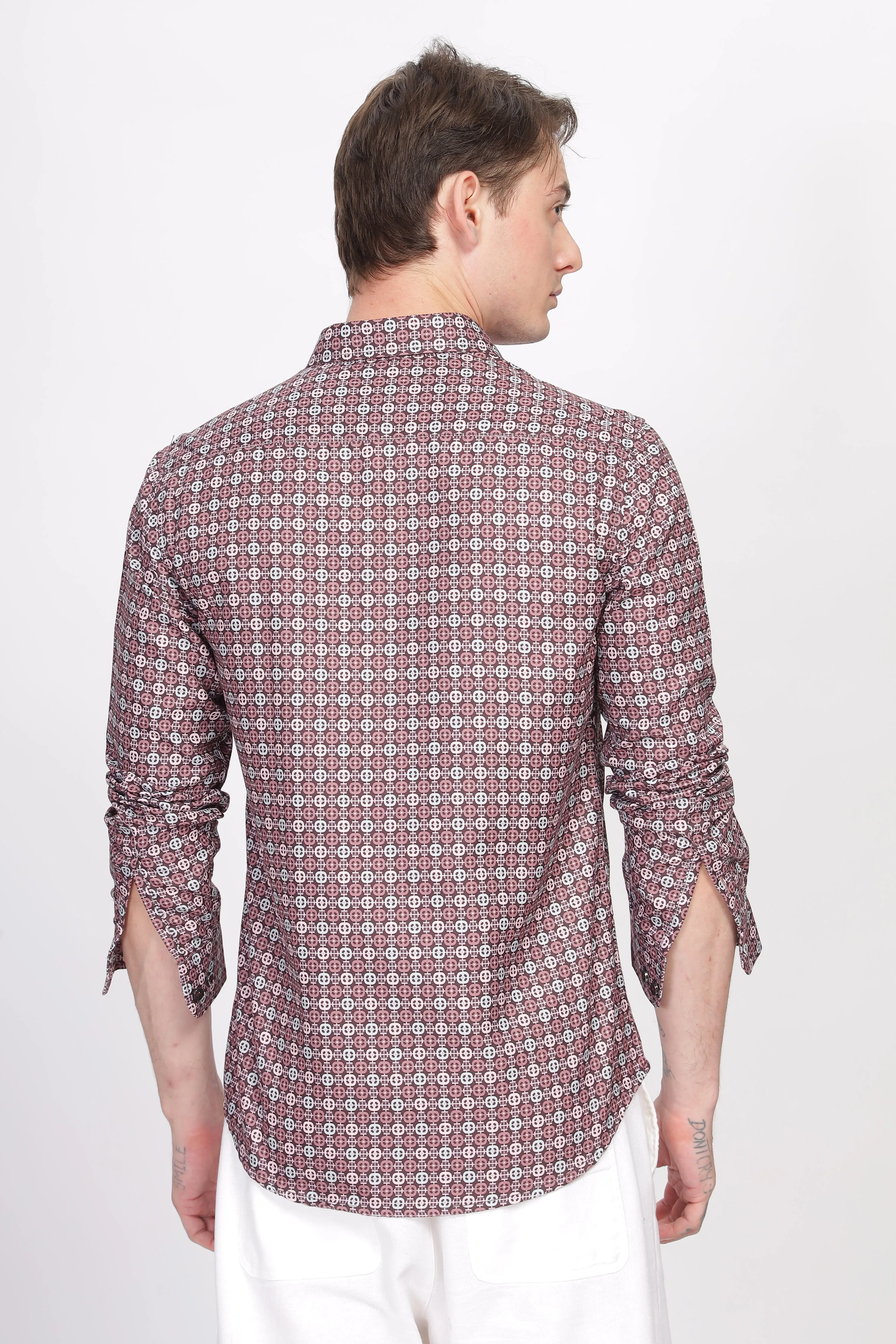 Bloom Floral Brown Printed Shirt