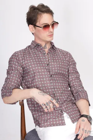 Bloom Floral Brown Printed Shirt