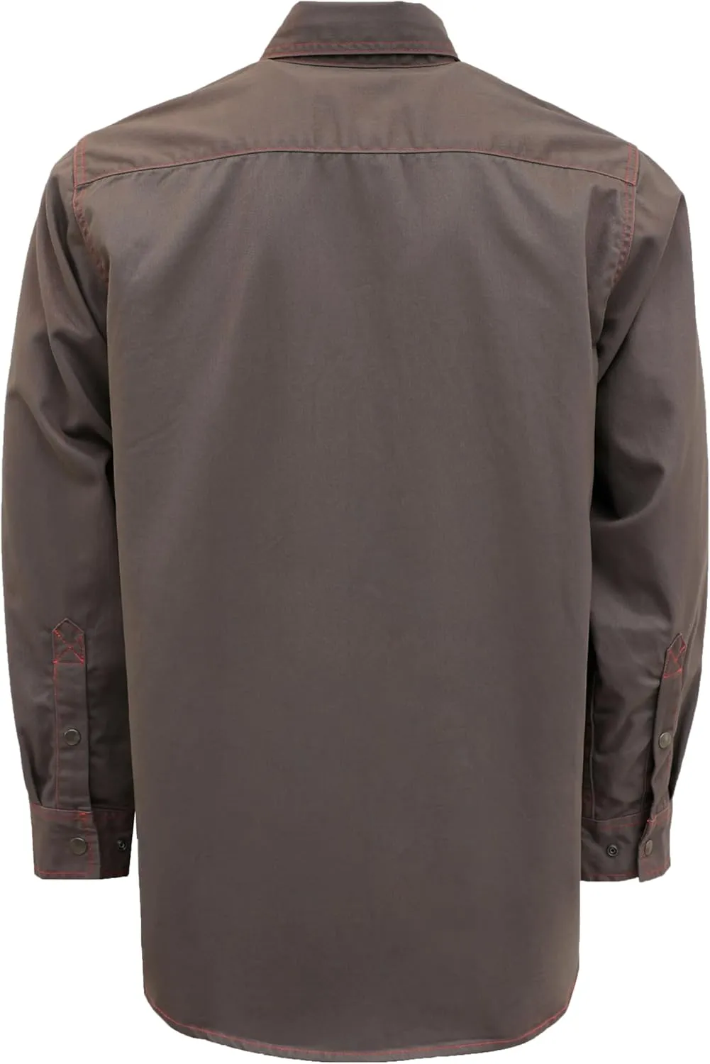 BOCOMAL FR Shirts for Men Snaps Down 7.5oz Water Repellent Fire Resistant Welding Jackets-NFPA2112 CAT2