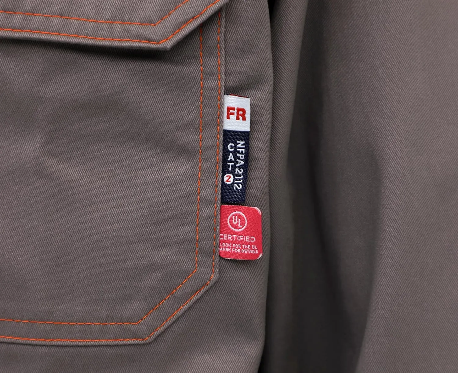 BOCOMAL FR Shirts for Men Snaps Down 7.5oz Water Repellent Fire Resistant Welding Jackets-NFPA2112 CAT2