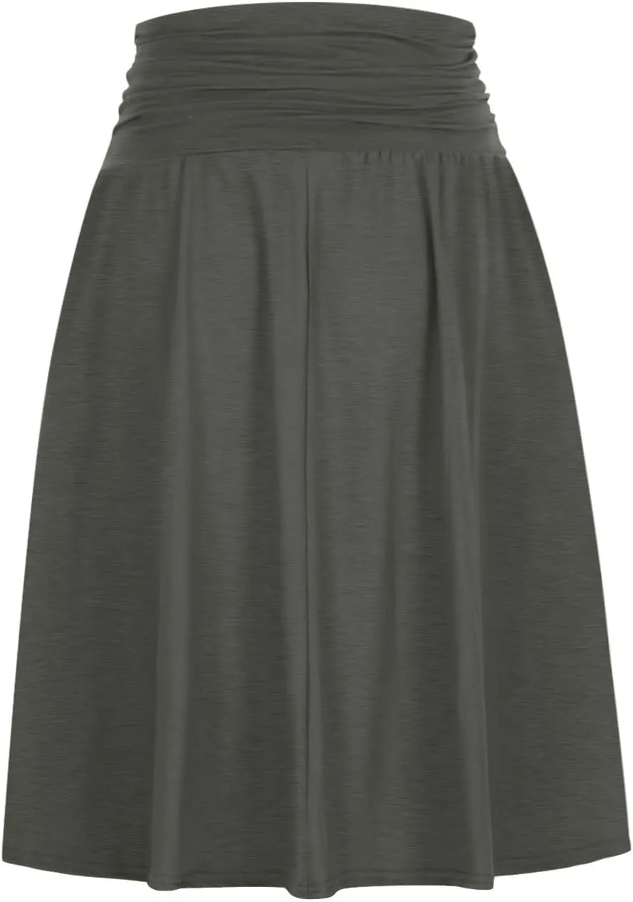 Boho Maxi Skirts for Women High Waisted Pleated Ruffle Swing Skirts with Pockets Summer Beach Vacation Clothes 2025
