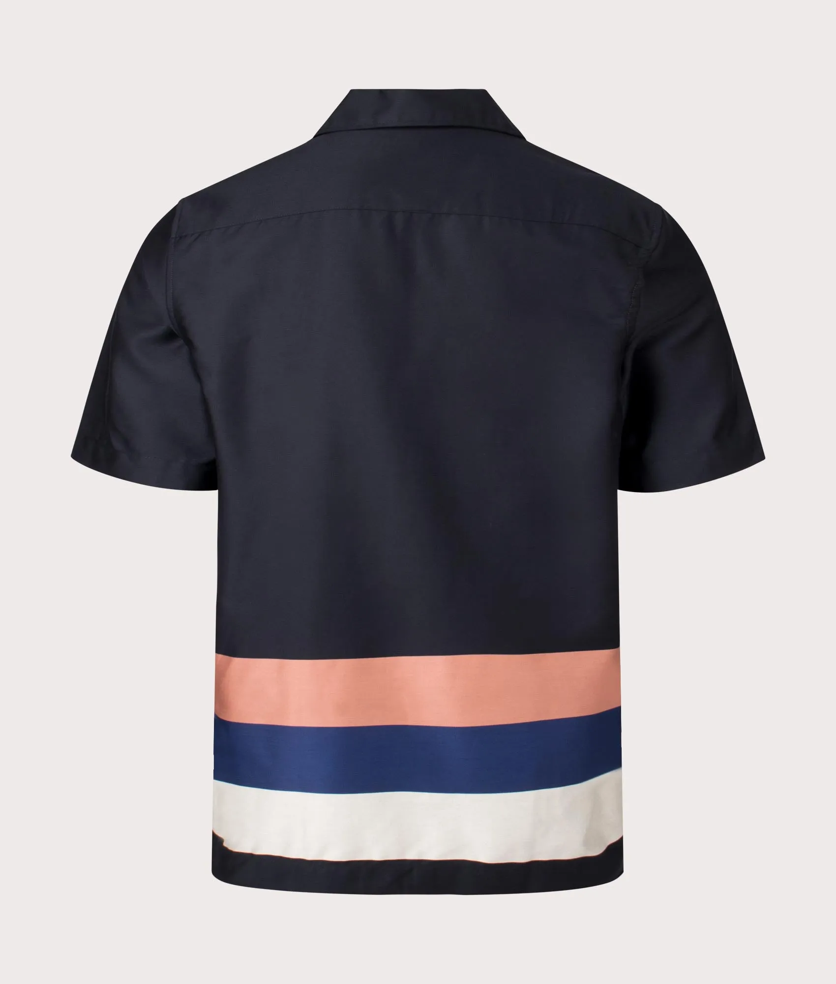 Bold Stripe Revere Collar Shirt
