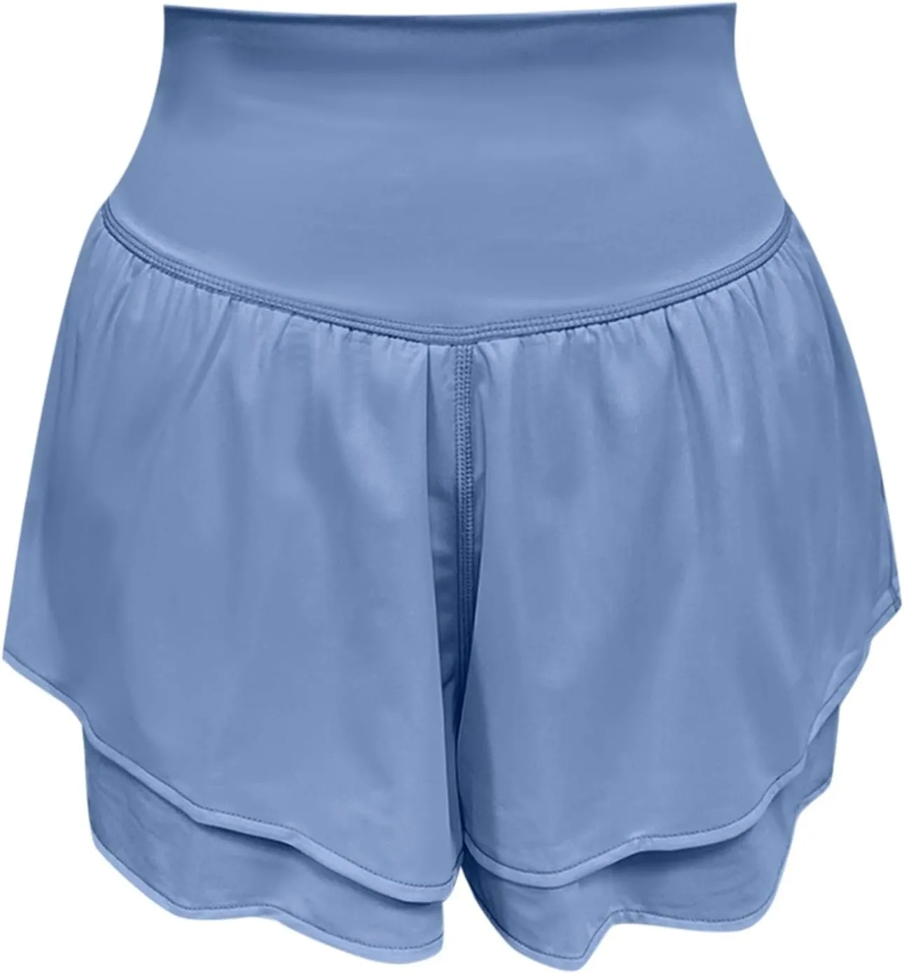 Butterfly Flowy Skirts for Women 2 in 1 High Waisted Workout Athletic Tennis Skort with Short Gym Ruffled Mini Skirt
