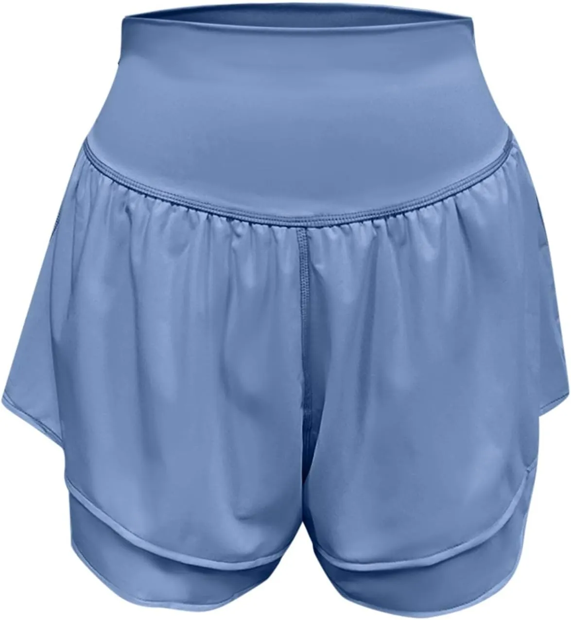 Butterfly Flowy Skirts for Women 2 in 1 High Waisted Workout Athletic Tennis Skort with Short Gym Ruffled Mini Skirt