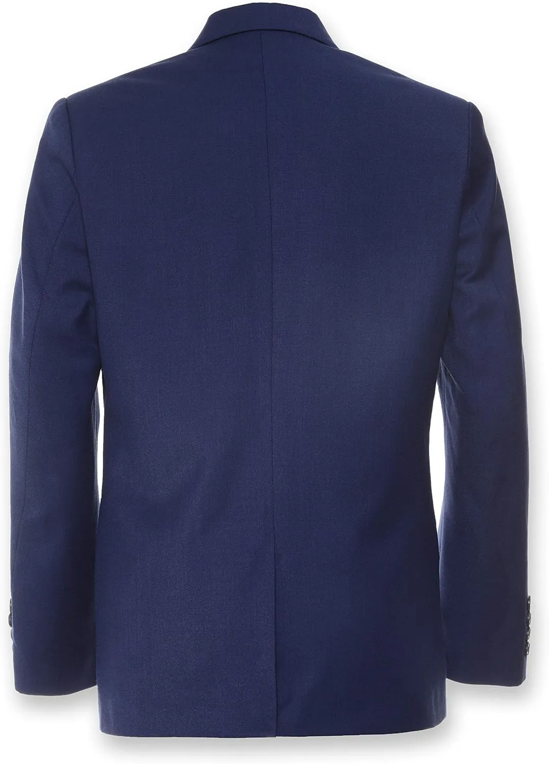 Calvin Klein Boys' Bi-Stretch Blazer Suit Jacket, 2-Button Single Breasted Closure, Buttoned Cuffs & Front Flap Pockets