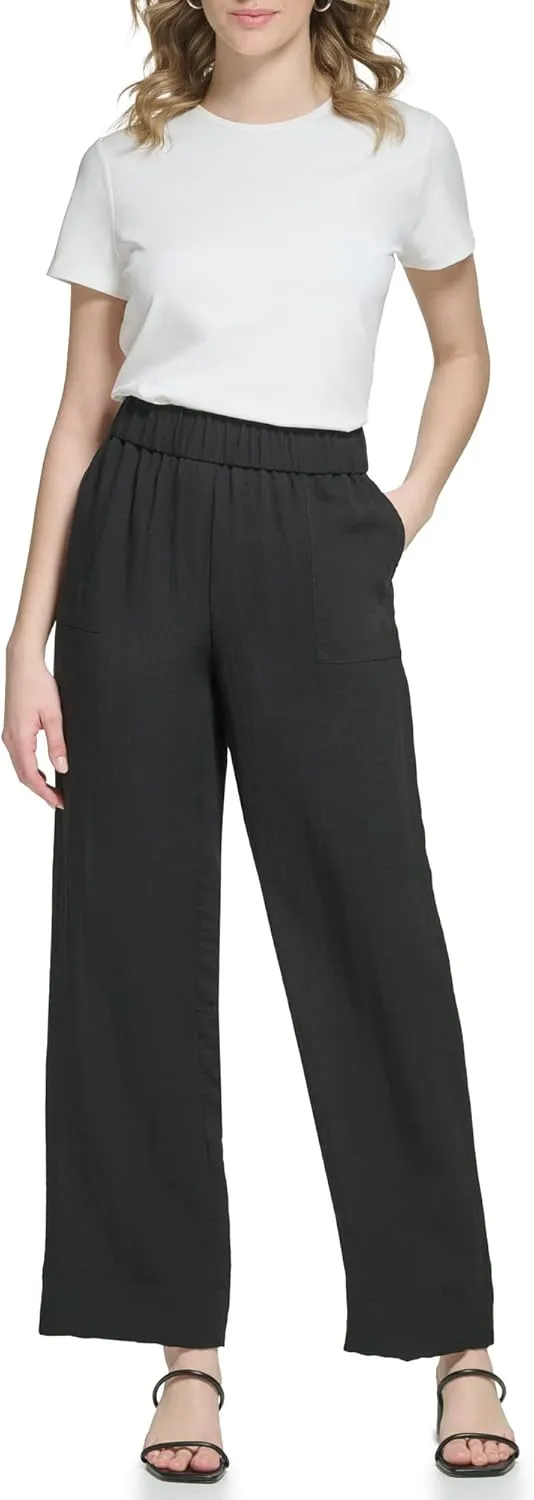 Calvin Klein Women's Wide Leg Woven Pant