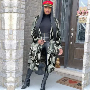 Camouflage Camo Jacket Coat Women