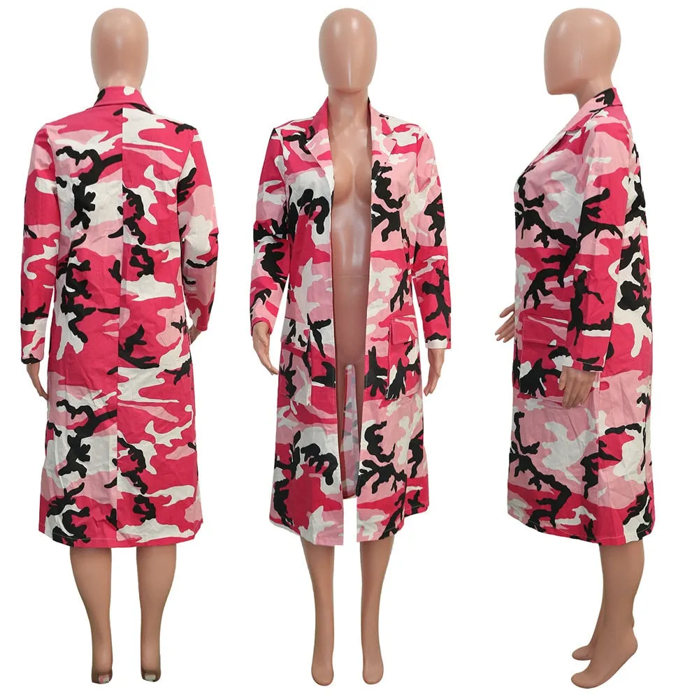 Camouflage Camo Jacket Coat Women