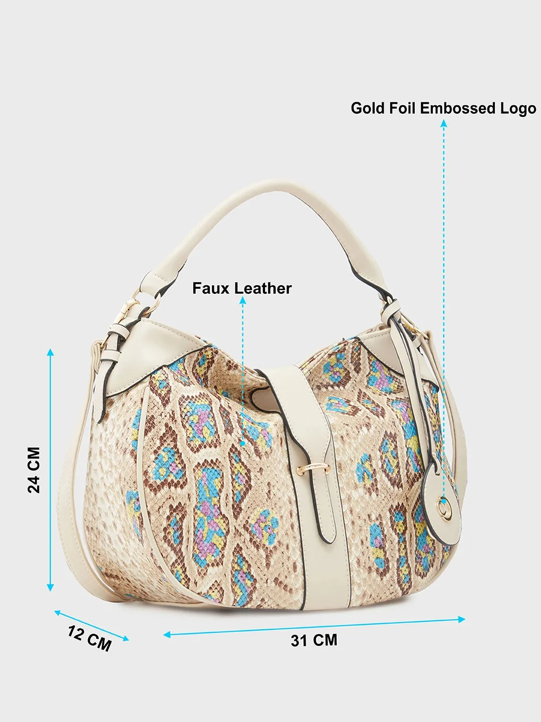 Caprese Archie Hobo Medium Beige