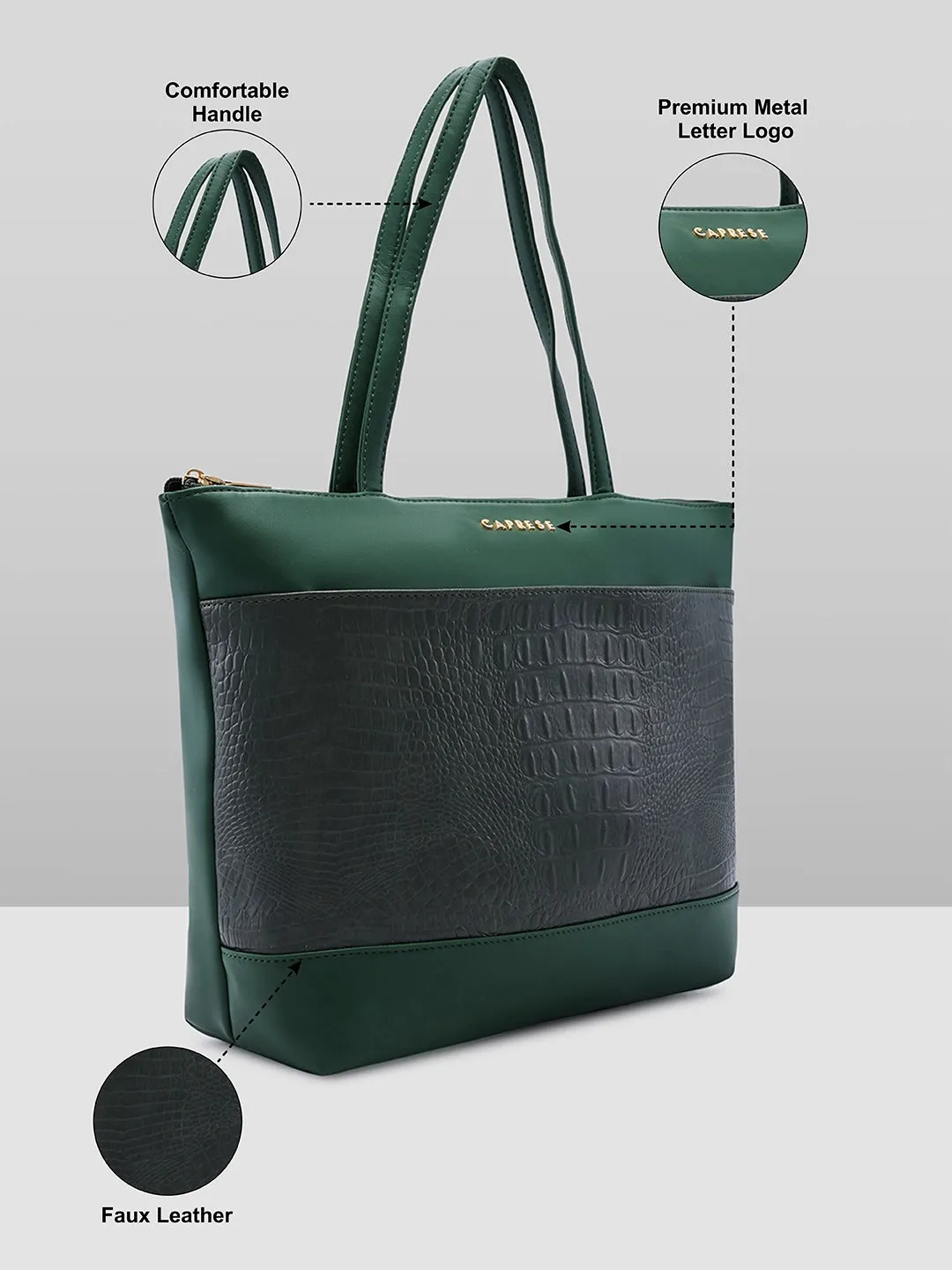 Caprese Cyprus Tote Medium Sage Green