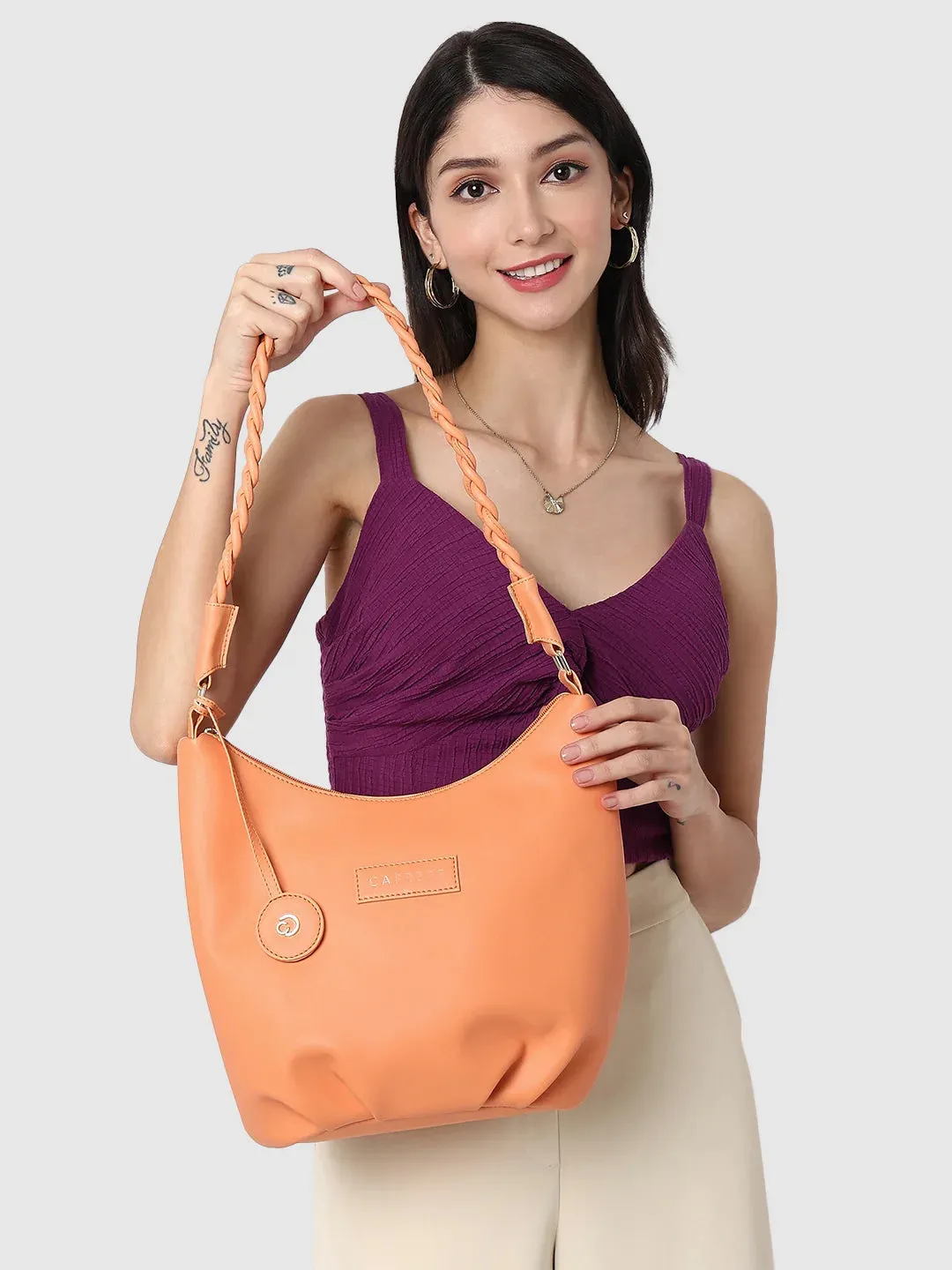 Caprese Margate Hobo Small Coral