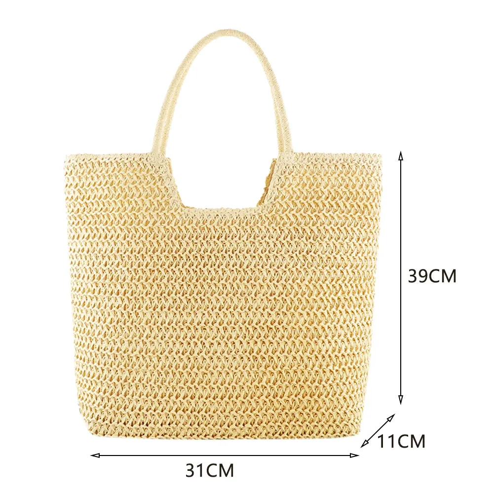 Casual summer Straw Tote Bag