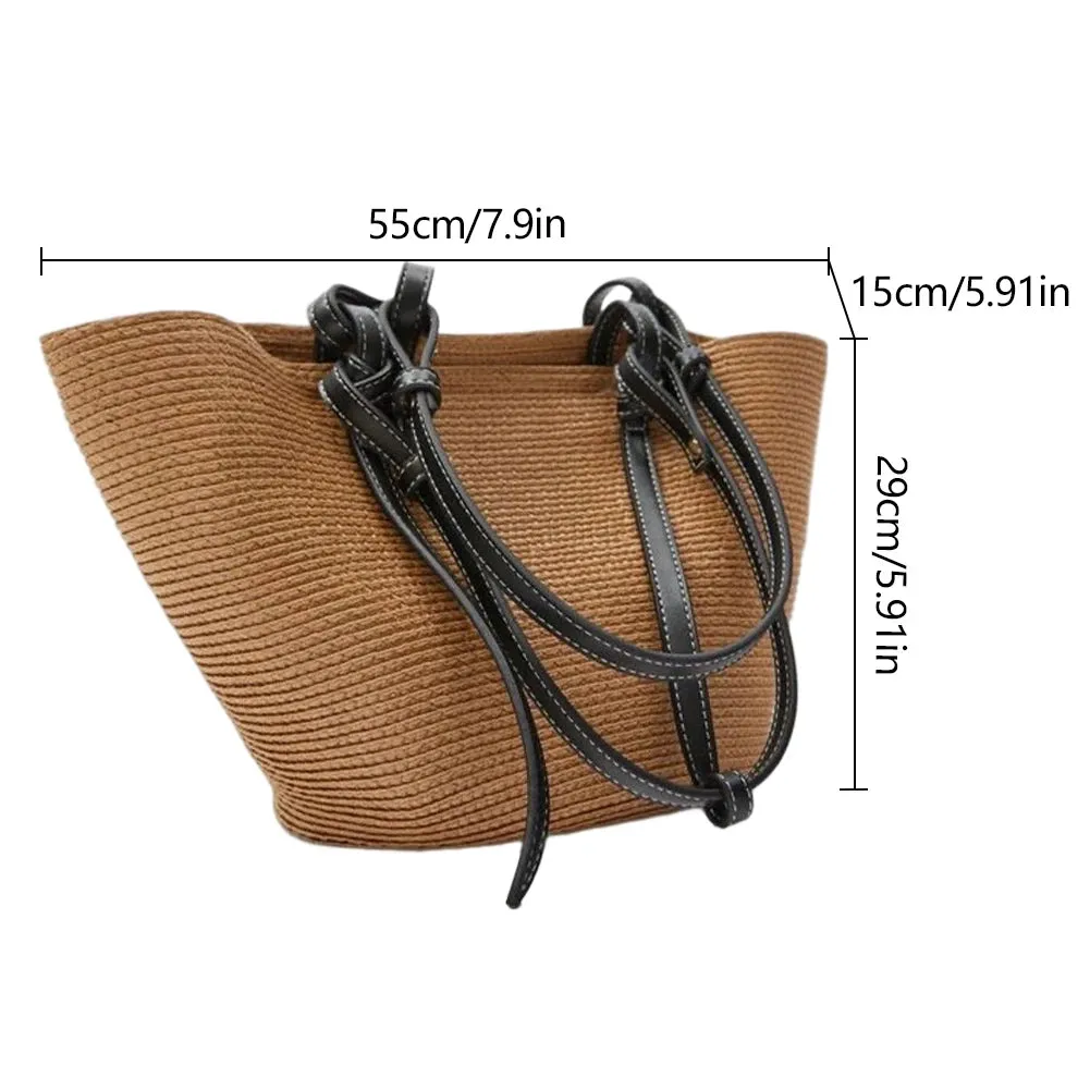 Casual summer Straw Tote Bag