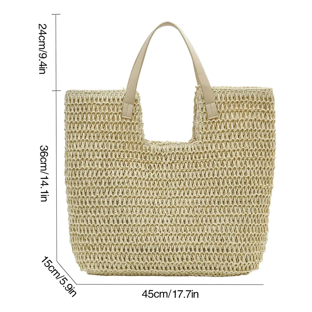 Casual summer Straw Tote Bag
