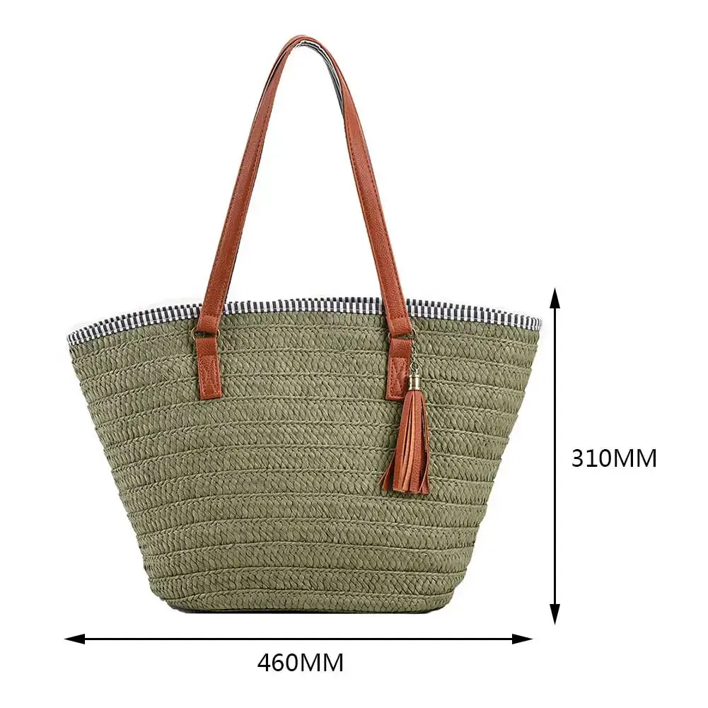 Casual summer Straw Tote Bag