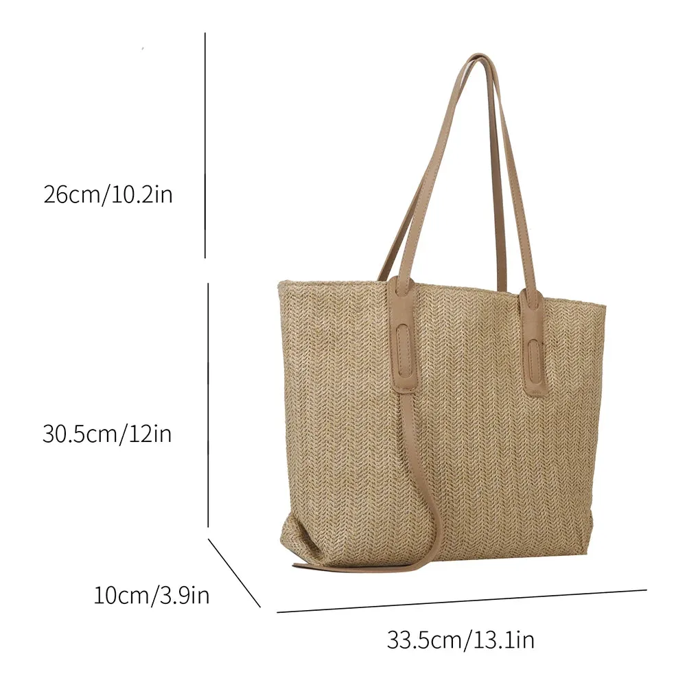 Casual summer Straw Tote Bag