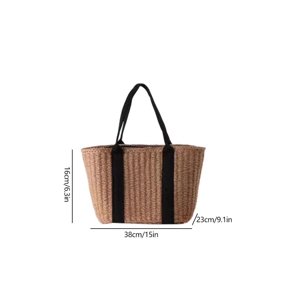 Casual summer Straw Tote Bag