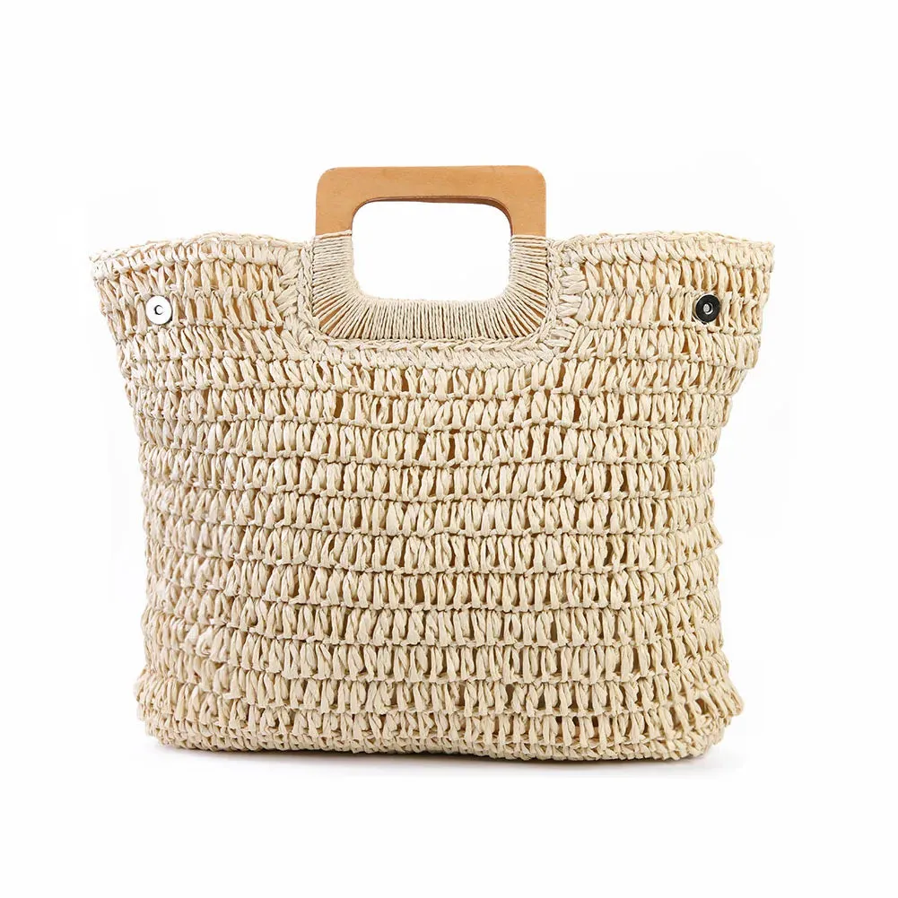 Casual summer Straw Tote Bag