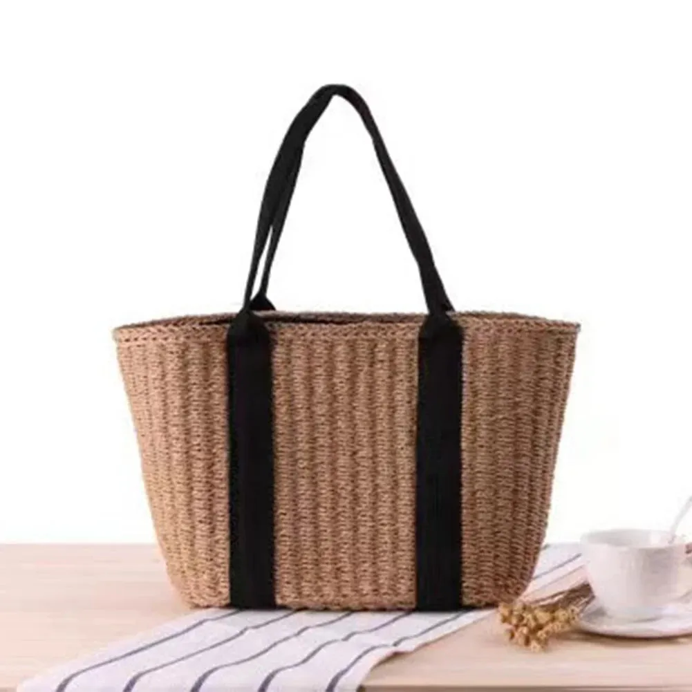 Casual summer Straw Tote Bag