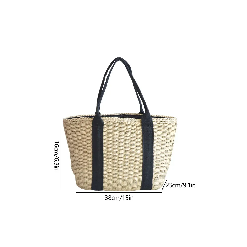 Casual summer Straw Tote Bag