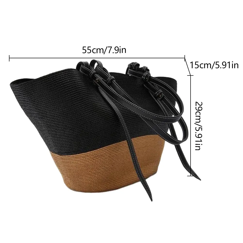 Casual summer Straw Tote Bag