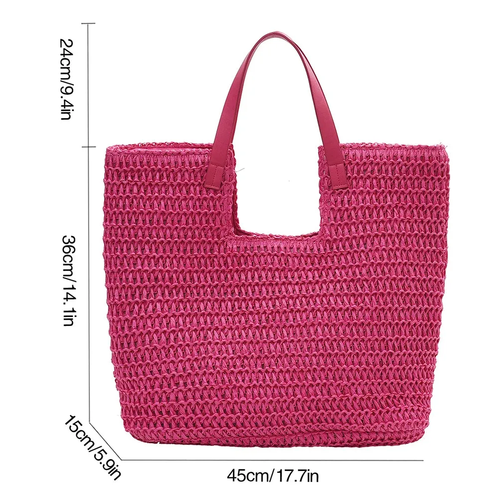 Casual summer Straw Tote Bag