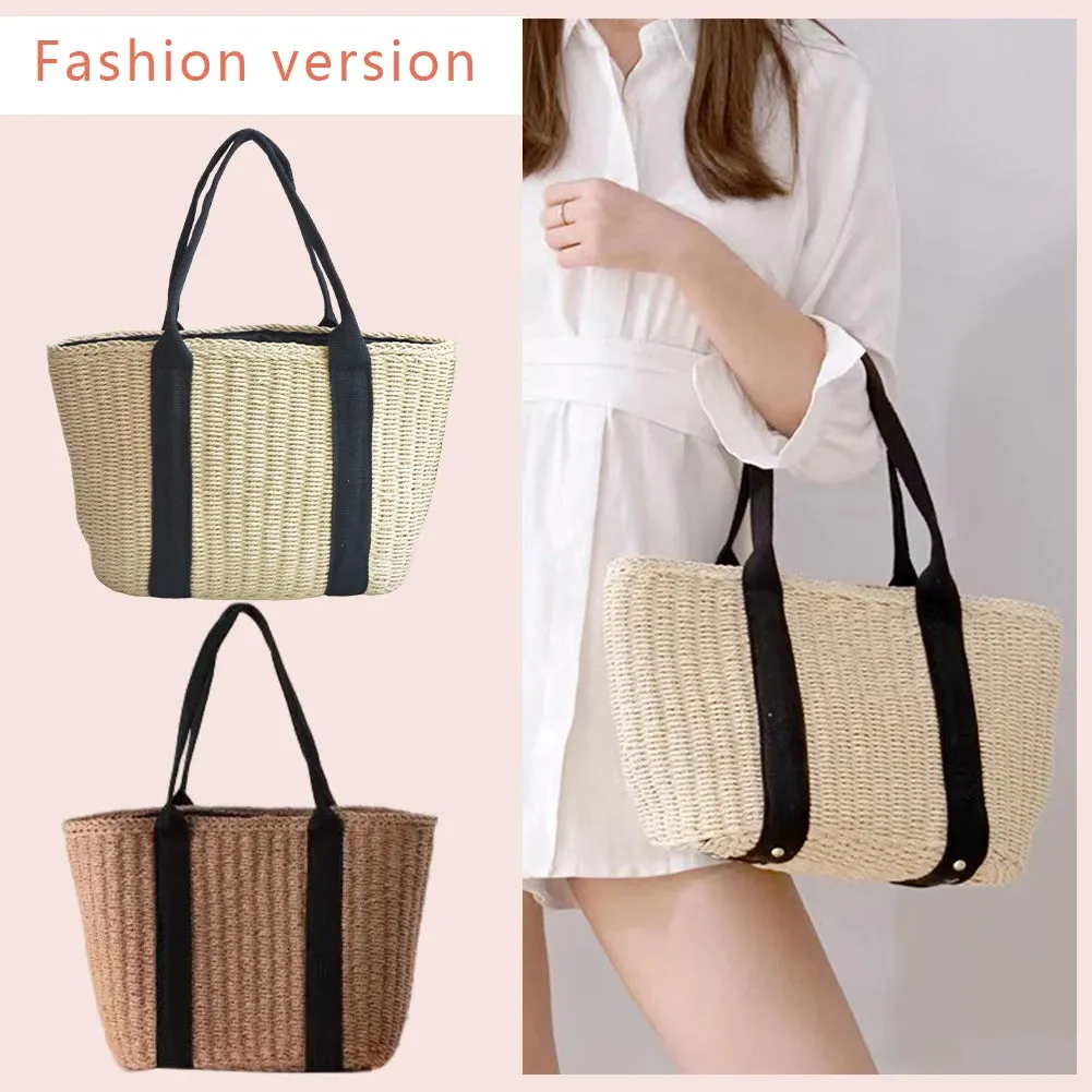 Casual summer Straw Tote Bag