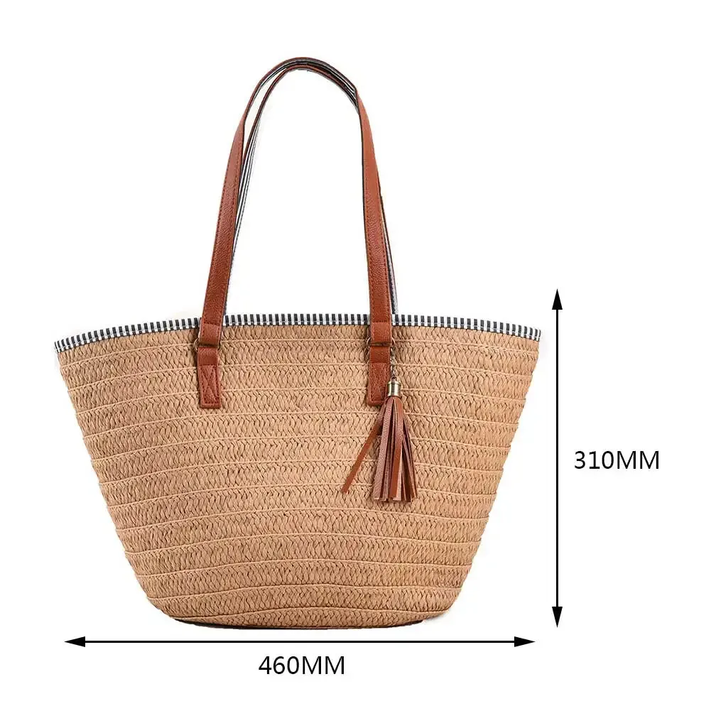 Casual summer Straw Tote Bag